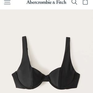 Black A&F swim top